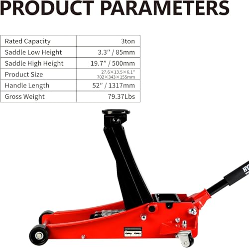 3 Ton Low Profile Floor Jack