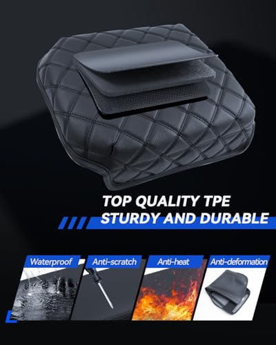 Armrest Cover for Kia Carnival 2026 2025 2024 2023 2022 Accessories Center Console Middle Lid Pad Protector for Car Elbow Rest