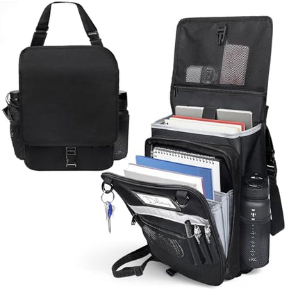 Car Front Seat Organizer with Accordion File Pocket