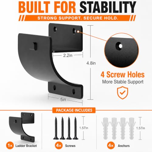 Heavy Duty Ladder Hook for Garage (2 Count)