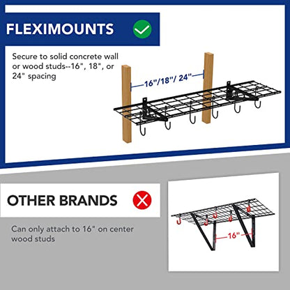 1 Pack 1x4 ft Garage Wall Shelving