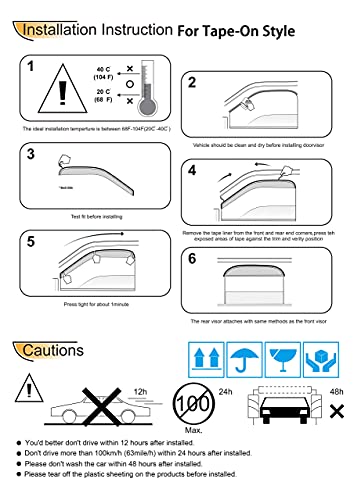 Window Visors for 99 (2 Count)
