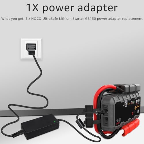 14V4A 56W Power Adapter Compatible with NOCO GB70 GB150 GB250+ GB251+ GB500 GB500+ Genius Boost Ultra Safe Lithium Jump Starter Battery XGC4 XGC Output Power Supply 56