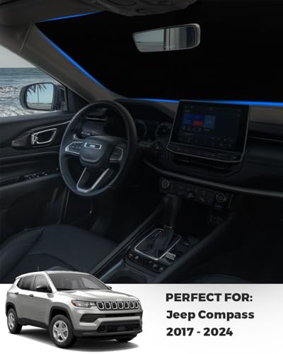 Foldable Front Windshield Sunshade fit for Jeep Compass 2017