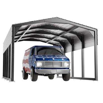 Military Grade Metal Carport 12x20 FT