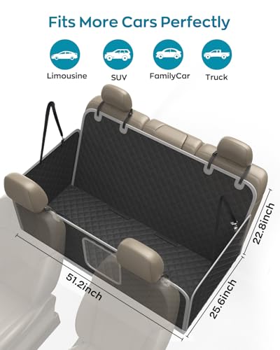 Dog Car Seat Cover for Back Seat