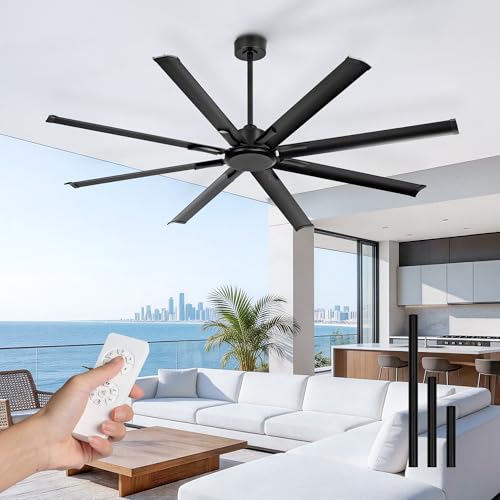 72 Inch Large Ceiling Fan Without Light