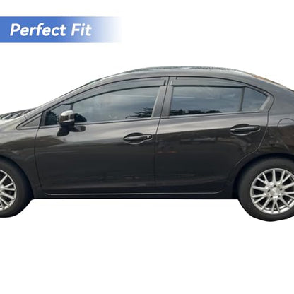 Window Visors Rain Guards for 2012 2013 2014 2015 Honda Civic Sedan