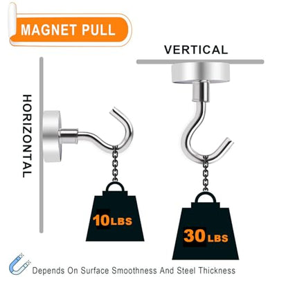 Magnetic Hooks 30Lbs+ Strong Magnetic Hook for Cruise Cabins