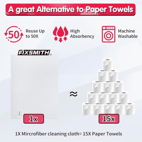 White Microfiber Cleaning Cloth (24 Count)