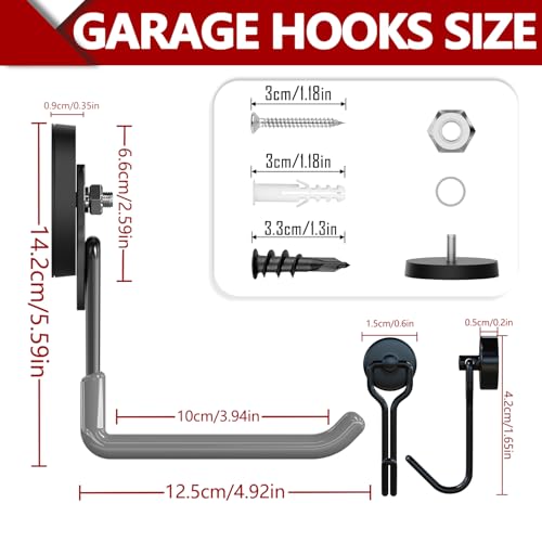 Heavy Duty Magnetic Hooks (2 Count)