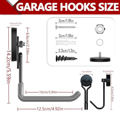 Heavy Duty Magnetic Hooks (2 Count)