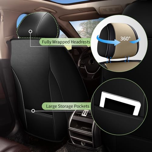 Faux Leather Front Set for Toyota Venza Seat Covers 2009