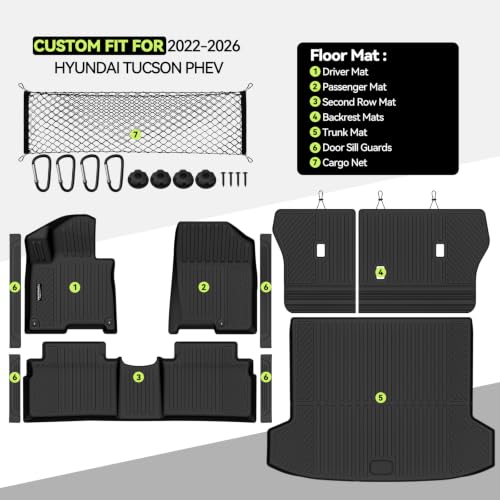 All Weather TPE Floor Mat Set for 2022
