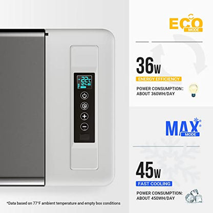12 Volt Refrigerator With Cover 12V Car Fridge 30 Quart Portable Freezer Compressor Cooler Compressor Freezer