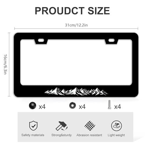 Mountains License Plate Frames