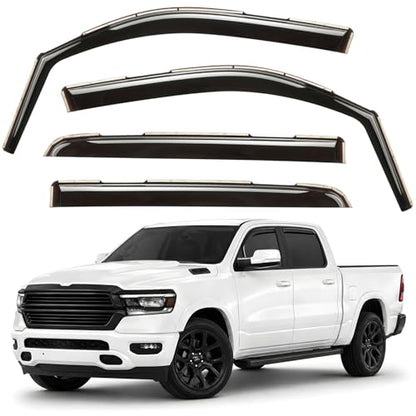Window Deflectors Smoke Tinted in (4 Count)