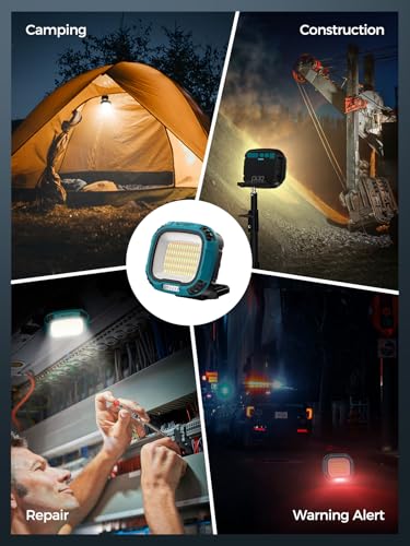 Portable Work Light with Magnetic 7500 mAh Rechargeable
