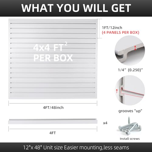 Slat Wall Paneling Garage Wall Organizer
