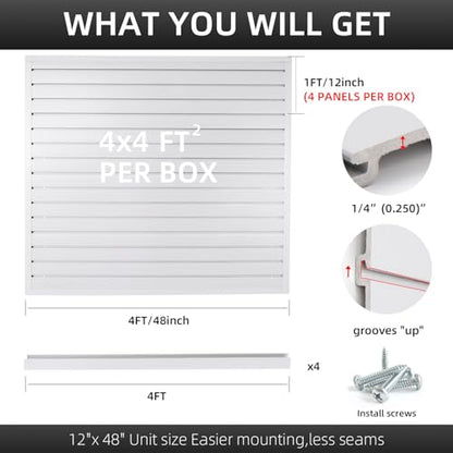 Slat Wall Paneling Garage Wall Organizer