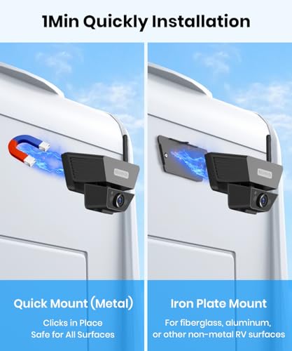 Wireless Backup Camera Solar Magnetic