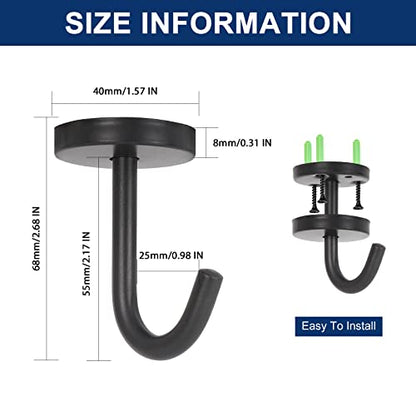 Coat Hooks Wall Mount Hooks for Hanging Hat Hurse Robe (6 Count)