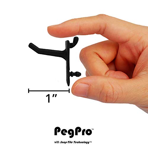 PegPro® 1" Hooks Kit for Standard “Wood Fiber” pegboard (24 Count)
