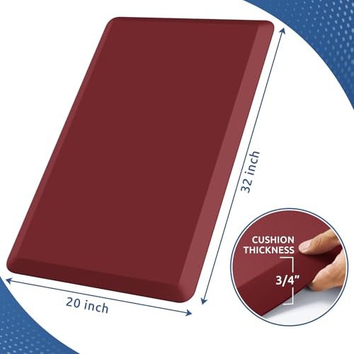 0.8" Thick Kitchen Mat Cushioned Anti Fatigue Rug Comfort Floor Mats