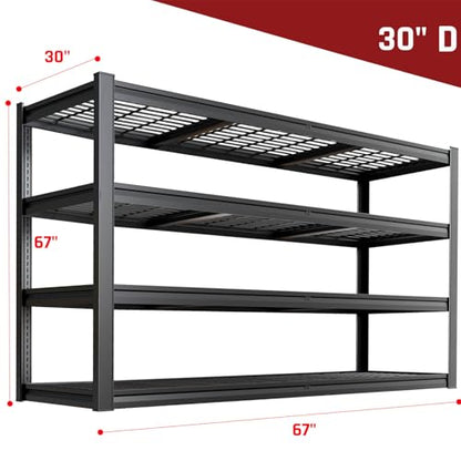 67" Wide Garage Shelving Unit (4 Count)