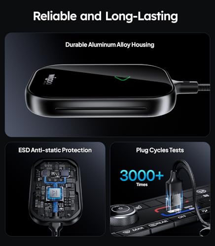 2026 Upgrade Wireless CarPlay Adapter [Long