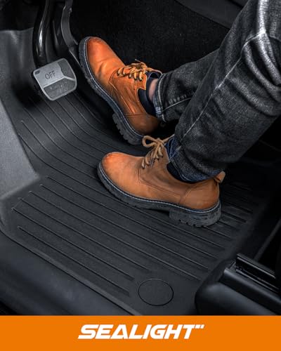 2024 2025 2026 Tesla Model 3 Floor Mats All Weather Full Set by SEALIGHT (4 Count)