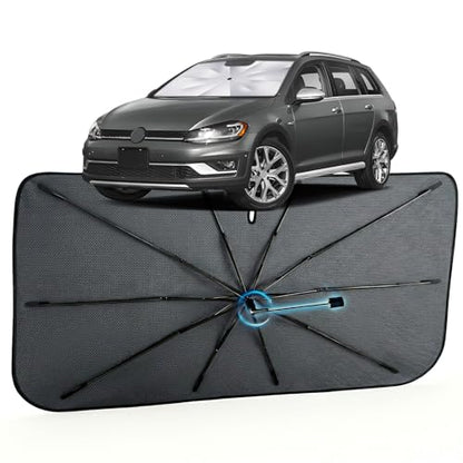 Car Windshield Sun Shade Umbrella for Volkswagen Golf Alltrack 2017