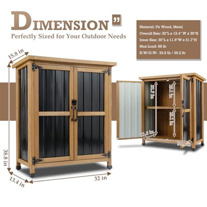 Small Outdoor Storage Cabinet for Patio