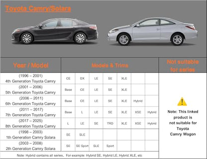 Waterproof Heavy Duty Car Cover Custom Fit Toyota Camry 1996