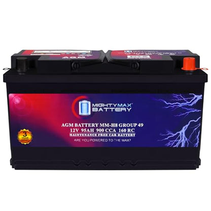MM H8 Start and Stop Car BCI Group 49 12V 95Ah