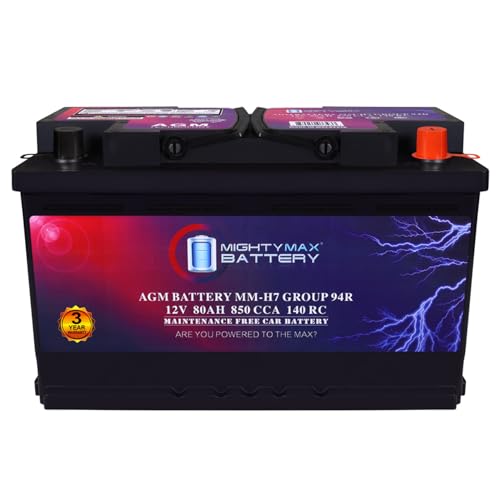 MM H7 Start and Stop Car BCI Group Size 94R 12V 80AH