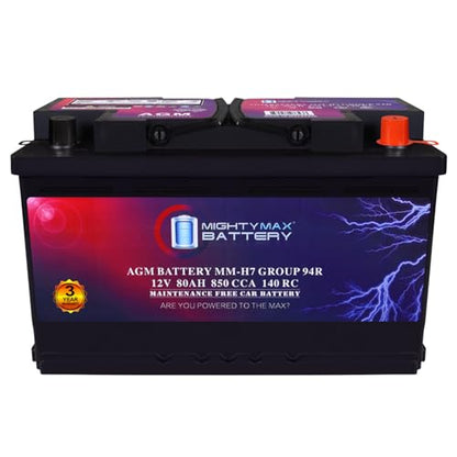 MM H7 Start and Stop Car BCI Group Size 94R 12V 80AH