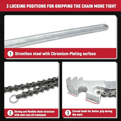 24 Inch Heavy Duty Carbon Steel Pipe Wrench