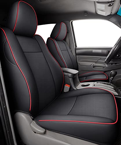 2005 2015 Tacoma Custom Fit Seat Covers for Crew Cab with Faux Leather
