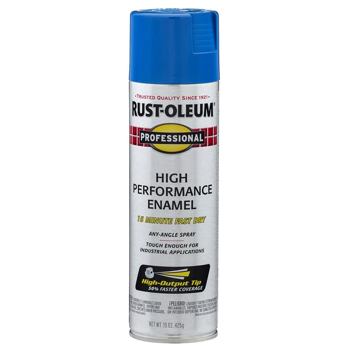 Professional High Performance Gloss Safety Blue Spray Paint (90 Ounce)