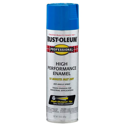 Professional High Performance Gloss Safety Blue Spray Paint (90 Ounce)