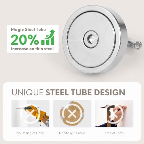 Magnetic Hooks Steel Tube Design for Cruise (10 Count)
