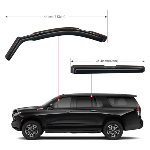 in Channel Rain Guards for Chevy Suburban 2021