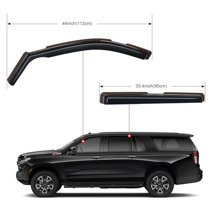 in Channel Rain Guards for Chevy Suburban 2021