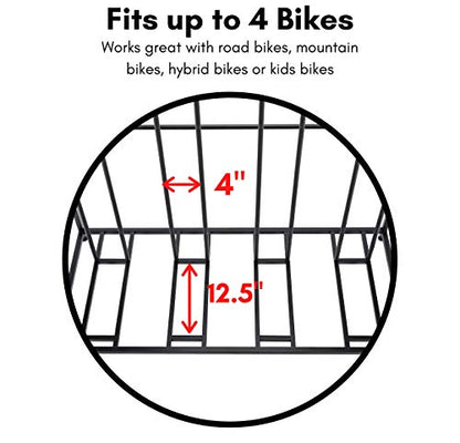 Bike Rack Garage Storage Floor Stand