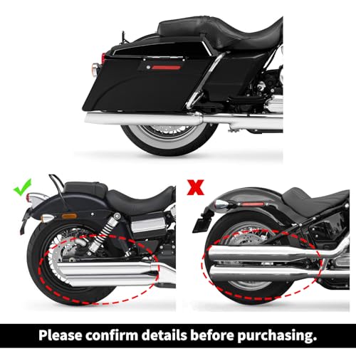 Motorcycle Saddlebags Hard Saddle Bags W (2 Count)