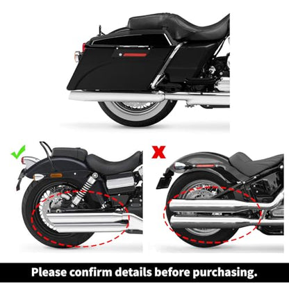 Motorcycle Saddlebags Hard Saddle Bags W (2 Count)