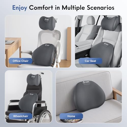 Lumbar Support Pillow and Neck Pillow for Office Chair Car