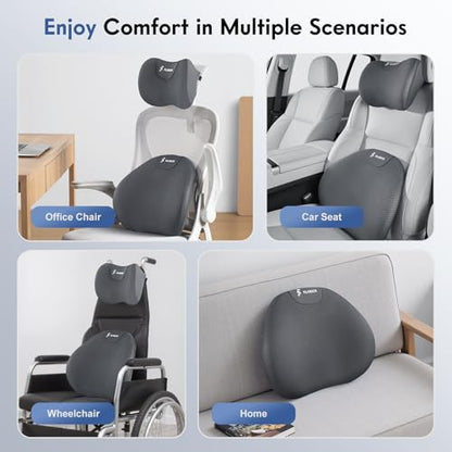 Lumbar Support Pillow and Neck Pillow for Office Chair Car