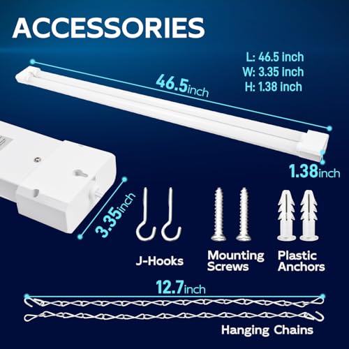 4FT Linkable LED Shop Light for Garage (4 Count)
